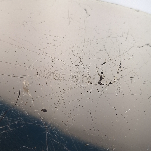 Vintage Mayell EP Steel Silver Plate Butter Dish Made In England - Picture 7 of 12